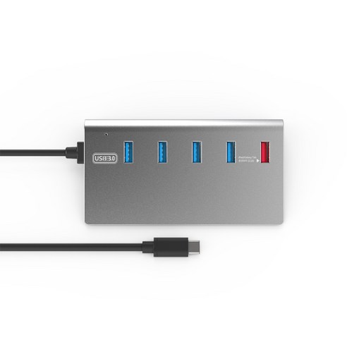 넥스트 USB 3.0 TYPE C 4 Port 플러스 Charger 1Port USB허브 NEXT-329TC, 혼합색상