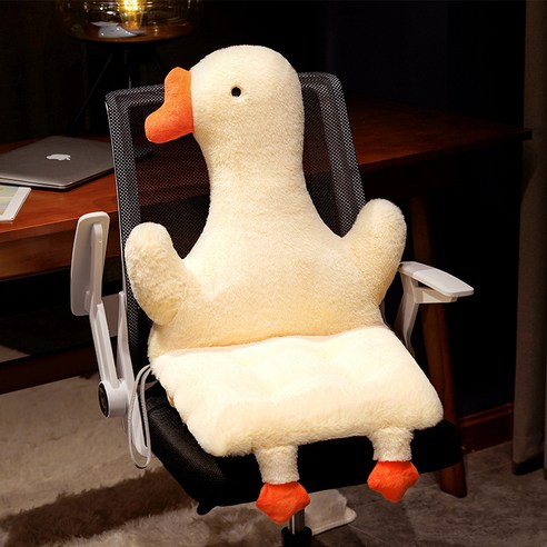 거위 연체 방석 가구 소파 의자 부드럽다 동물 백조 다다미 방석, 희다, 55*40cm