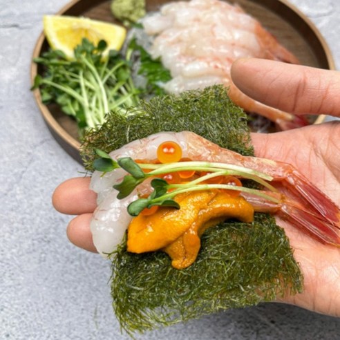 신선한 국내산 단새우의 고급스러운 맛