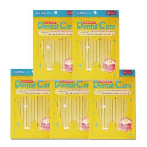 인터인터펫코리아 덴탈케어 구강면역 치석제거용껌 치즈/민트맛 100g x 택일 5개 치즈맛 x 5개