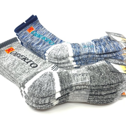 로베르트 등산 양말 10켤레 세트 (남자용 장목, 랜덤 5켤레씩, 10개) 장목등산양말