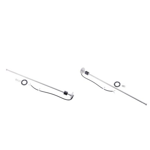 2pcs 보트 트럭 연료 전송 장치 해양 수위 게이지 센서 700MM, 스테인레스 스틸, 실버