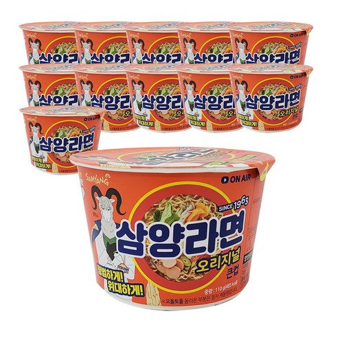 삼양라면 큰컵 110gx12컵, 12개
