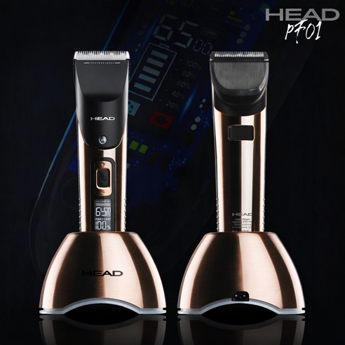 HEAD 아름다움의시작 헤드 PF01 유무선겸용 전문가용 바리깡 전동 트리머 헤어 이발기 수염 구렛나루 라인정리 저소음
