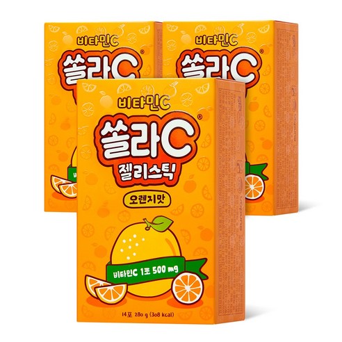 고려은단 쏠라C 젤리스틱, 280g, 3개