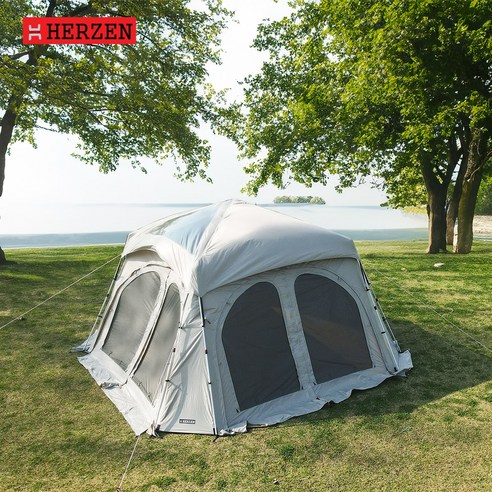 사방팔방 시원한 개방감, 에르젠 라운지 이지쉘터로 캠핑을 즐기다!