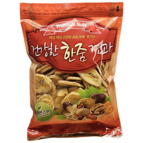 건바나나칩 250g 500g 맥주 안주 간편 간식 건조 과일 소풍 집들이 호프집 워크샵 동호회 가정용, 1개