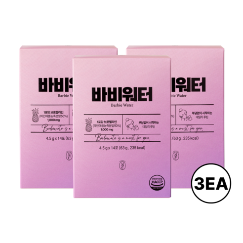 프리미엄 브로멜라인 바비워터 성형후 출산후 관리, 4.5g, 3박스