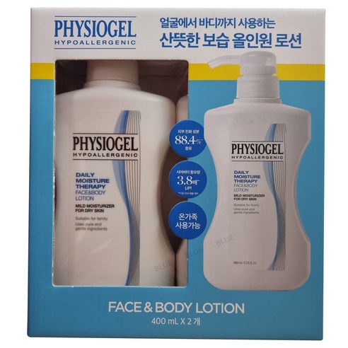 피지오겔 페이스 앤 바디 로션 (400ml + 400ml), 400ml