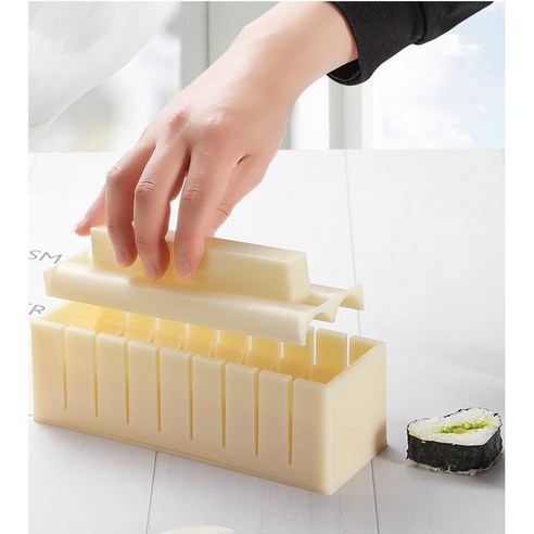 이지쇼핑 사각 삼각 하트 김밥틀, 1개, 베이지