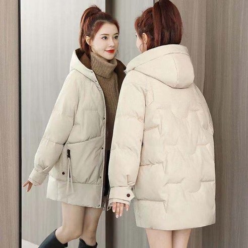 코튼 패딩 여성 중형 한국 스타일 학생 빵 코트 면화 패딩 자켓 새로운 대형 느슨한 면화 패딩 자켓 패션