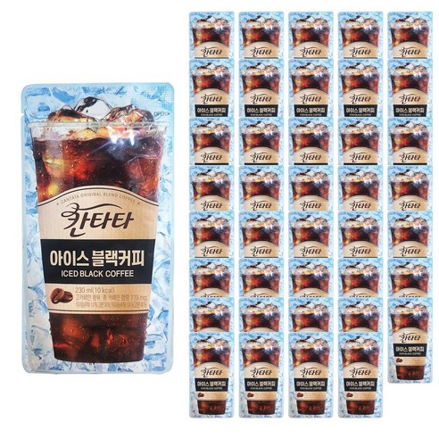 칸타타 아이스 파우치 블랙커피, 230ml, 40개