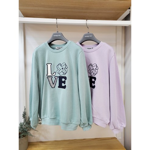 [레노마키즈] 여아LOVE맨투맨티 라일락 (R2232T161_31)