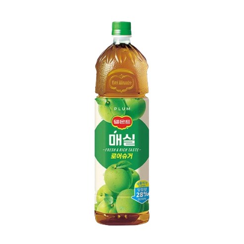 롯데칠성음료 델몬트 매실음료, 1.5L, 5개