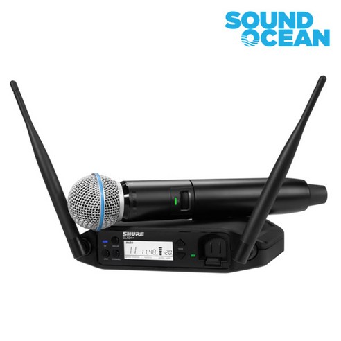 슈어 무선마이크 SHURE Wireless Microphone, GLXD24+/B58(무선 핸드)