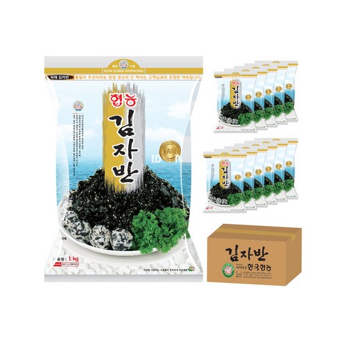 한국협농 김자반 1kg x 12개(1box) 업소용, 12개