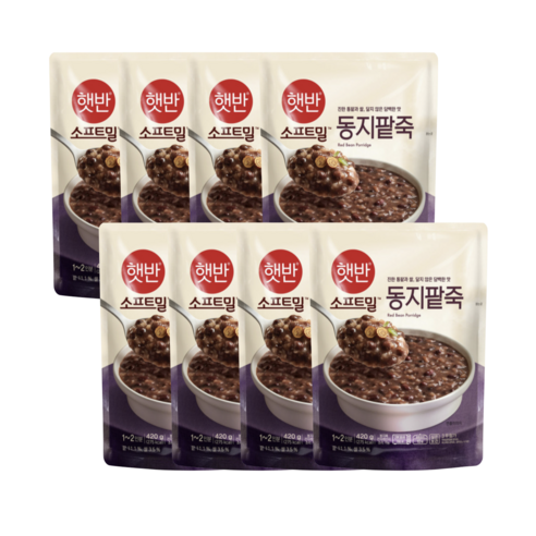 비비고 동지팥죽, 420g, 8개
