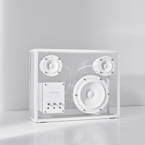 시대를 초월하는 아름다움과 투명한 사운드의 예술, TRANSPARENT Speaker White
