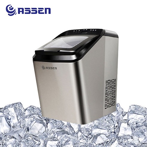 아쎈 FIC-1700 캠핑용 2.8L 가정용 업소용 자동급수 수동급수 제빙기 17Kg