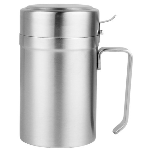 Retemporel 550ML304 스테인레스 스틸 주방 오일 냄비 누수 방지 참기름 간장 식초 소스 가정용 레스토랑, 1개