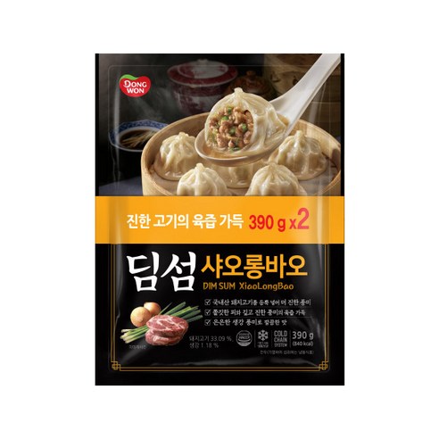 동원 딤섬 샤오롱바오 390g x 4봉, 16개 세미원하가우 Best Top5