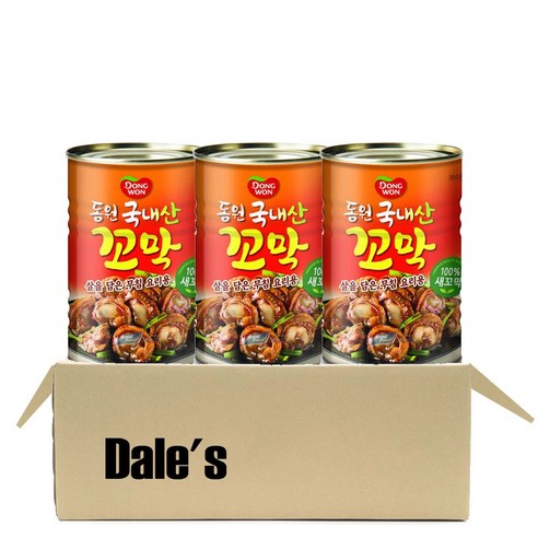 데일즈기획 동원 국내산 꼬막 캔 통조림, 3개, 280g
