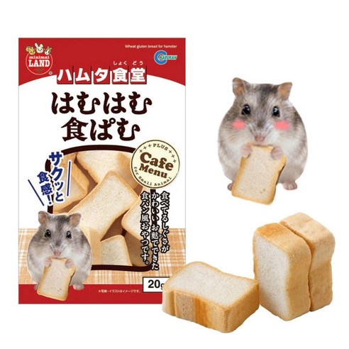 마루칸 하무하무 식빵 햄스터 간식 낱개1P(소분), 2g, 1개