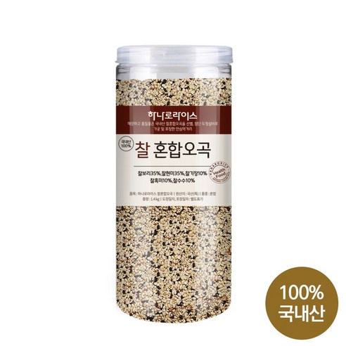 [하나로라이스] 건강잡곡 국산 찰혼합오곡 1.4kg, 1개