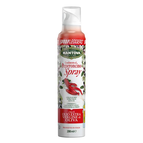만토바 칠리향 엑스트라 버진 올리브 오일 스프레이, 200ml, 1개