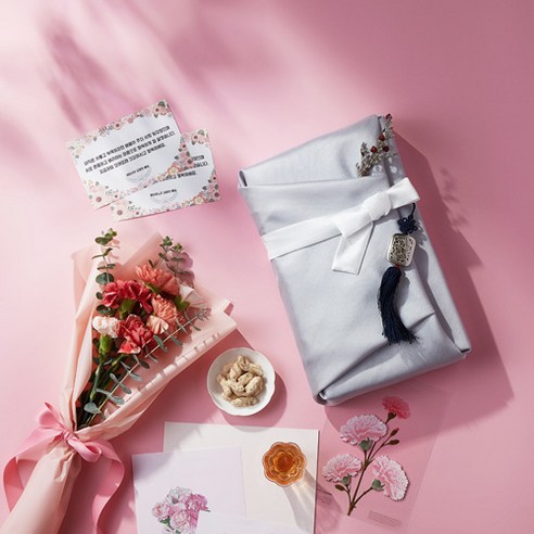 조은나래 도라지정과 콩가루 세트 설날선물 고맙습니다, 500g, 1개