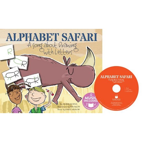 Alphabet Safari: A Song about Drawing with Letters Library Binding, Cantata Learning