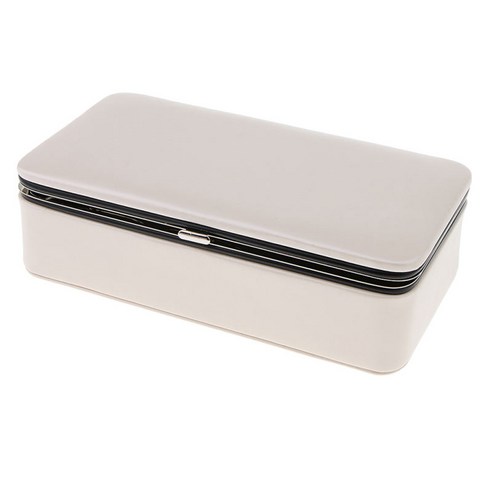 PU 가죽 여행 보석 주최자 잠글 수 있는 저장 진열장 18x10x6cm