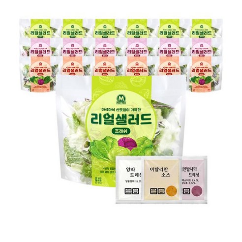 미트리 리얼 샐러드 3종 12팩 골라담기, 70g, 70g, 3종 혼합 12팩(각4팩)
