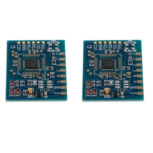 2 조각 매트릭스 글리처 V1 펄스 칩 교체 360/슬림, 40x30x2mm, 블루, 금속 PVC