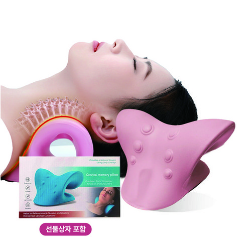 블룸소셜 경추 베개, 핑크, 1개