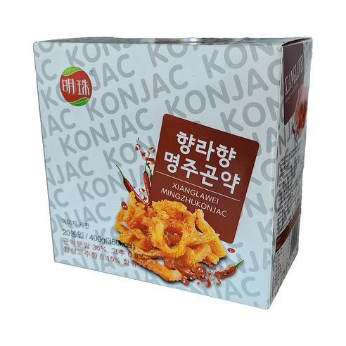 향라향 명주곤약 마라 곤약 수입 간식 안주 중국식품 주전부리, 20개, 20g