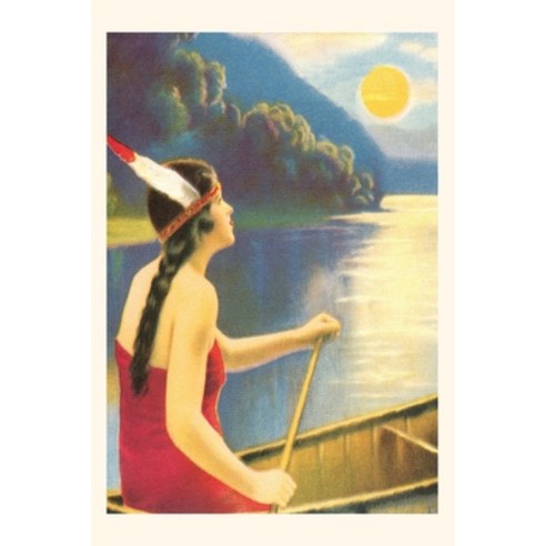 (영문도서) Vintage Journal Indian Maiden Watching Sunset Paperback, Found Image Press, English, 9781669504832