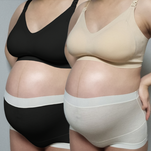 무압박 인견 임산부 팬티 2장 세트 만삭 빅사이즈 임부속옷