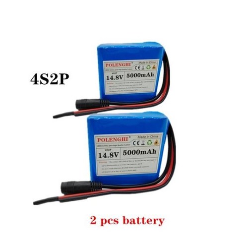 18650 충전식 CCTV 리튬 이온 배터리 팩 카메라 모니터 교체 DC 12.6V 충전기 4S2P 8800mAh 8.8Ah, [07] 5Ah 1 pcs battery