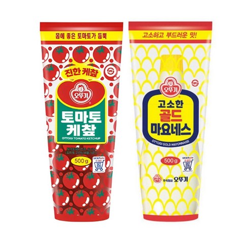 [오뚜기] 토마토 케찹 500g+골드 마요네스 500g - 케첩 | 쿠팡