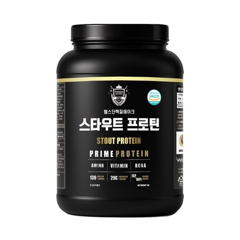 헬스단백질보충제 스타우트 프로틴 WPI 식물성 분리유청 쉐이크, 1개, 1kg