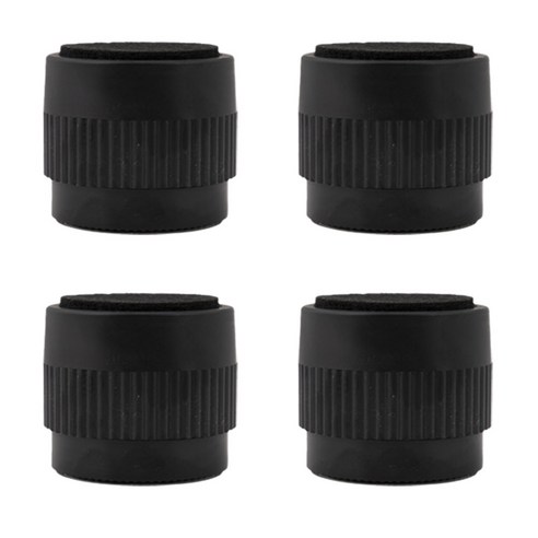 리빙아이 가구 다리 높이조절발 받침대, 4개, 블랙 소 50mm