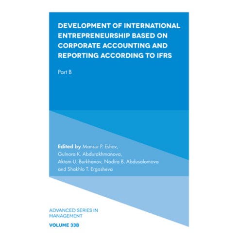 (영문도서) Development of International Entrepreneurship Based on Corporate Accounting and Reporting Acc... Hardcover, Emerald Publishing Limited, English, 9781837976706