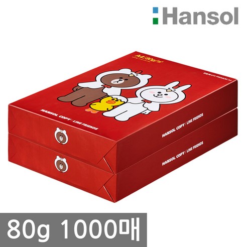 한솔제지 복사용지, 500매, A4 85g, 1000매