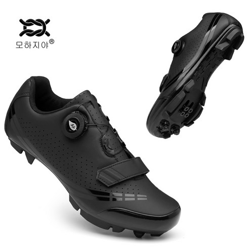 모헤 mtb 클릿슈즈 산악 자전거 신발, 250, 블랙