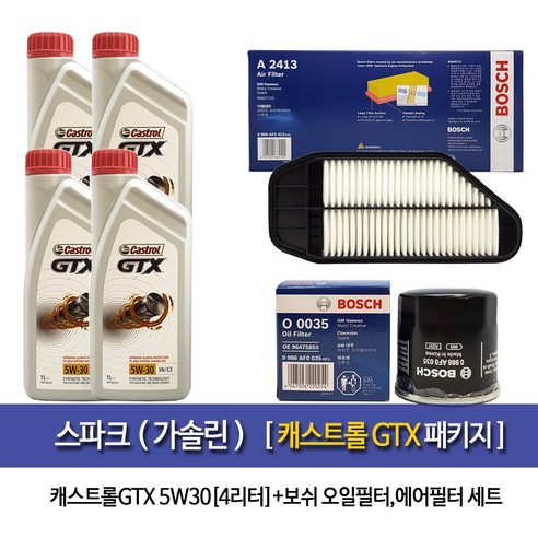 캐스트롤 스파크(가솔린) 캐스트롤 GTX (4L) 엔진오일 35-A2413, 1개, 1L