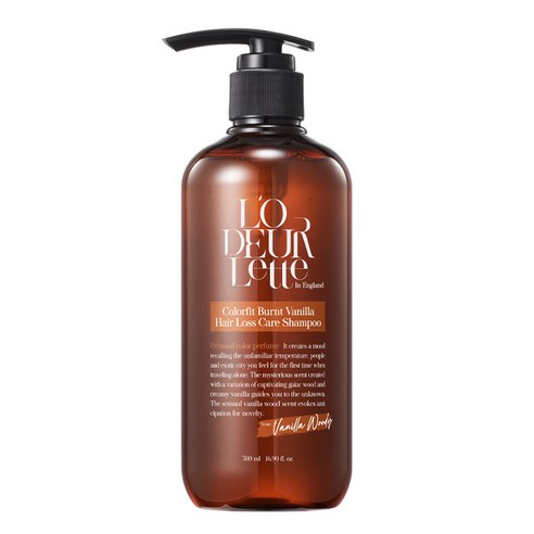로더렛 컬러 핏 번트 바닐라 헤어 탈모 샴푸 500ml, 1개