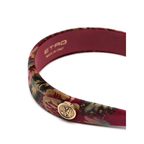 에트로 플로럴 머리띠로 당신의 룩에 화사한 마침표를 찍어보세요.