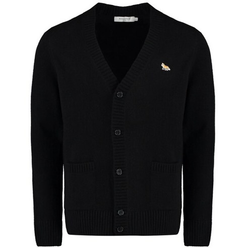 [메종키츠네] 23FW 폭스 패치 브이넥 가디건 HM00501KT1006 P199