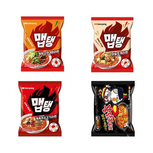 매운맛의 향연을 선사하는 다양한 올따옴 더 매운라면 멀티기획세트